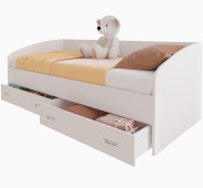 Купить кровати с ящиками из ДСП от <%min_price%> р в интернет магазине НаМатрасе в Москве