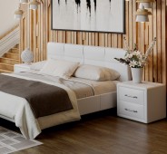 Купить кровать с матрасом эко-кожа в интернет-магазине На Матрасе.ру в Москве по низкой цене