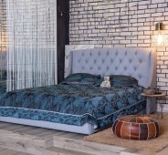 Купить полутораспальные кровати с мягким изголовьем от <%min_price%> р в интернет магазине НаМатрасе в Москве