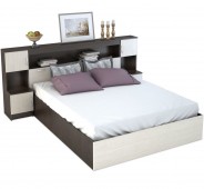 Купить кровать с закроватным модулем двуспальные в интернет-магазине На Матрасе.ру в Москве по низкой цене