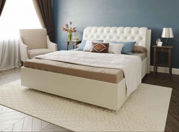 Купить Кровать OLIVIA + Матрас в подарок! цена от 31990 руб - Мягкие кровати по каталогу: размеры, фото, описание, отзывы, стоимость и сравнение в интернет магазине Наматрасе