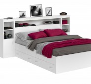 Купить односпальные кровати с закроватным модулем от <%min_price%> р в интернет-магазине НаМатрасе в Москве